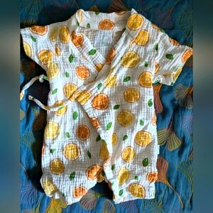 Japanese kimono style baby romper